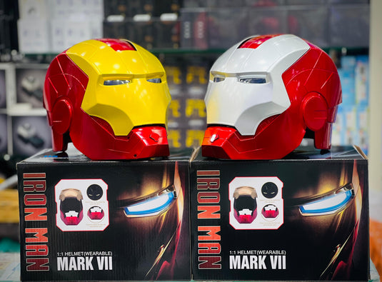 Iron Man Helmet Cosplay LED Mask 1:1 Iron Man helmet mask adult version (inner diameter about 65)