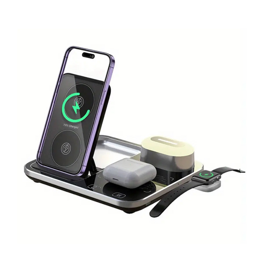 R12 4 In 1 30W Phone Wireless Charger With Ambient Light