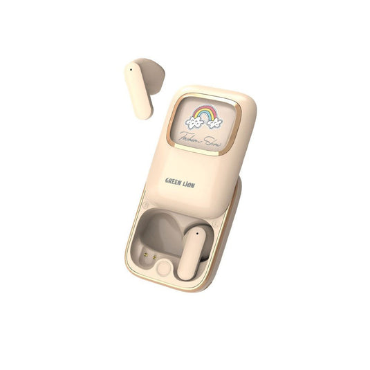 Green Lion Kidz Klips Earbuds - Beige - Pickoon