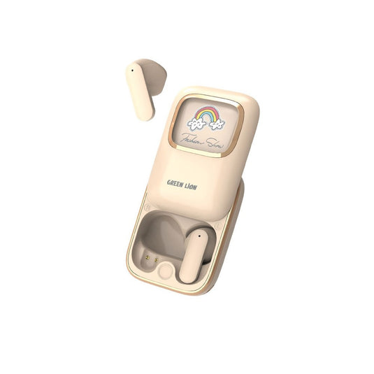 Green Lion Kidz Klips Earbuds-Beige