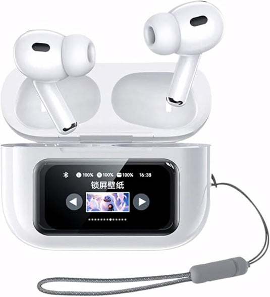 ANC+ENC double noise reduction to Listen Touch Screen Control Earbuds Headphones 360 Stereo with Noise Cancellation