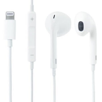 Apple HandsFree с разъемом Lightning — белый 