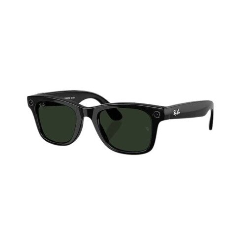 Ray-Ban Meta Wayfarer Sunglasses (Gen 2) - Standard - Clear/Graphite Green Transitions - Shiny Black