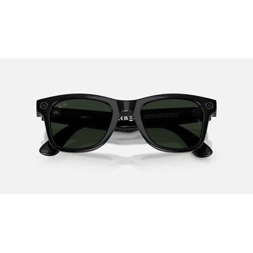 Ray-Ban Meta Wayfarer Sunglasses (Gen 2) - Standard - Clear/Graphite Green Transitions - Shiny Black