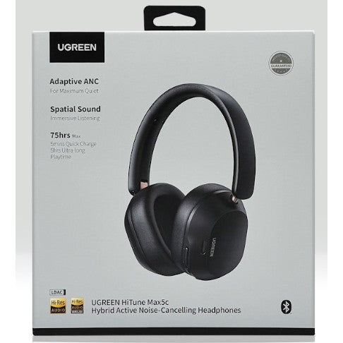UGREEN HiTune Max5C Hybrid ANC Wireless Headphones – Black