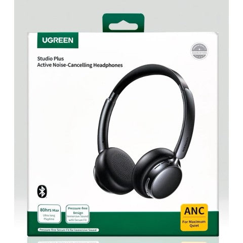 UGREEN Studio Plus Retro ANC Wireless Headphones – Grey