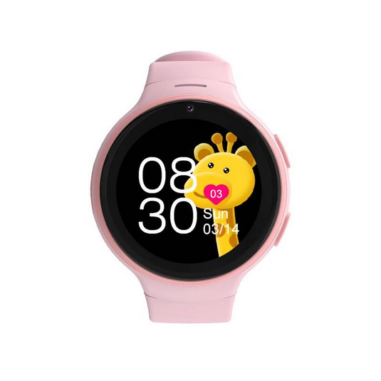 Porodo Kids 4G Smart Watch Android OS With WhatsApp-Pink & white